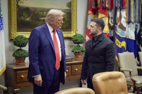 Ντόναλντ Τραμπ και Βολοντίμιρ Ζελένσκι