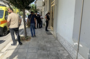 To σημείο του εγκλήματος στον Βόλο