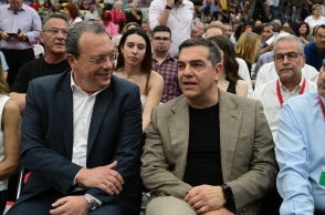 Σωκράτης Φάμελλος και Αλέξης Τσίπρας