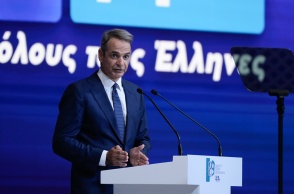 Ο Κυριάκος Μητσοτάκης στην 89η ΔΕΘ