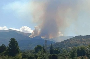 Φωτιά τώρα στην Αχαΐα - Eπιχειρούν εναέρια μέσα