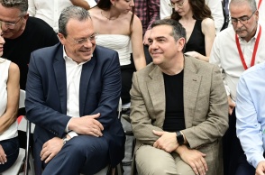 Σωκράτης Φάμελλος και Αλέξης Τσίπρας