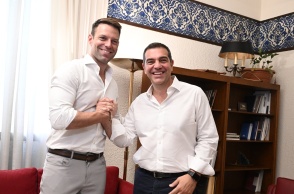 Στέφανος Κασσελάκης και Αλέξης Τσίπρας