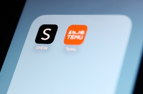 To app Shein και Temu στο κινητό