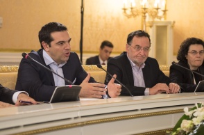 Αλέξης Τσίπρας, Παναγιώτης Λαφαζάνης, Νάντια Βαλαβάνη