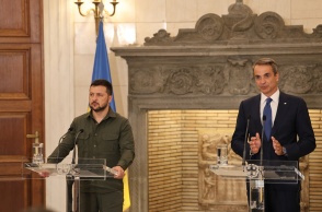 Κυριάκος Μητσοτάκης και Βολοντίμιρ Ζελένσκι