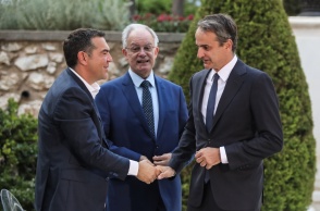 Κυριάκος Μητσοτάκης και Αλέξης Τσίπρας