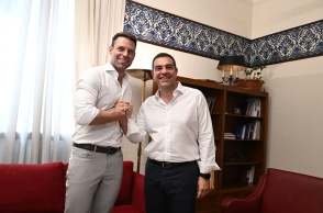 Στέφανος Κασσελάκης και Αλέξης Τσίπρας
