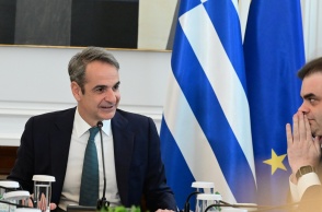 Ο Κυριάκος Μητσοτάκης στο Υπουργικό Συμβούλιο