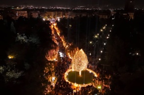 Χριστουγεννιάτικο χωριό στο Πεδίον του Άρεως