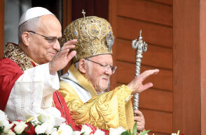 O Οικουμενικός Πατριάρχης Βαρθολομαίος και ο Πάπας Λέων ΙΔ΄ 