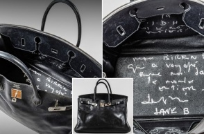 Τσάντα Birkin της Τζέιν Μπίρκιν πωλήθηκε σε δημοπρασία του Sotheby’s στο Άμπου Ντάμπι για 2,45 εκατ. ευρώ - Έφερε χειρόγραφες επιγραφές της