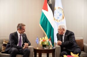 Κυριάκος Μητσοτάκης και Μαχμούντ Αμπάς