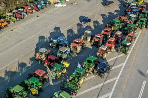 Αγρότες στα διόδια Μαλγάρων 