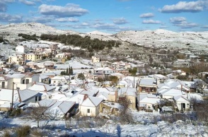Εικόνα από τη χιονισμένη Λήμνο