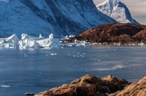 Τοπίο φιορδ της ανατολικής Γροινλανδίας