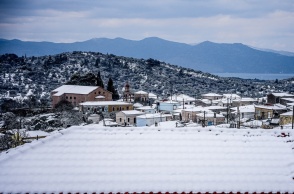 Χιόνια στη Λέσβο