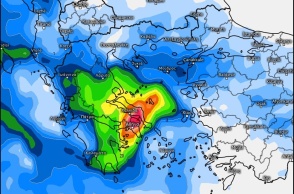 Χάρτης για την κακοκαιρία στην Αττική