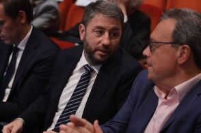 Ο Νίκος Ανδρουλάκης και ο Σωκράτης Φάμελλος