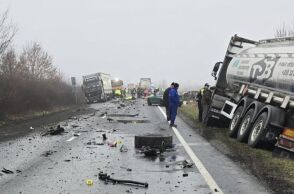Το σημείο του δυστυχήματος στη Ρουμανία