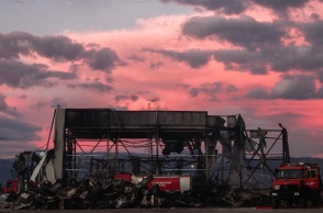 Οι κατεστραμένες εγκαταστάσεις της Βιολάντα