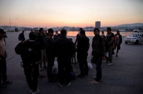 Μετανάστες στο Λιμάνι του Πειραιά