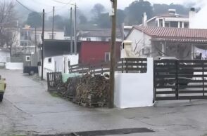 Πλάνο από το χωριό Κοπτερό Ροδόπης, από εκεί που κατάγεται και συνελήφθη ο 55χρονος