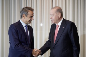 Κυριάκος Μητσοτάκης και Ρετζέπ Ταγίπ Ερντογάν