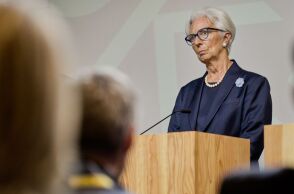 Η πρόεδρος της ΕΚΤ, Κριστίν Λαγκάρντ