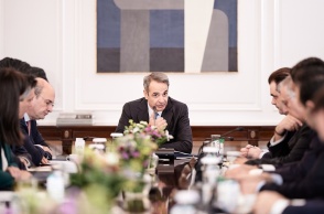Ο Κυριάκος Μητσοτάκης στο Υπουργικό Συμβούλιο
