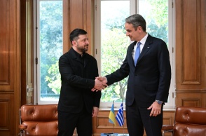Κυριάκος Μητσοτάκης και Βολοντίμιρ Ζελένσκι