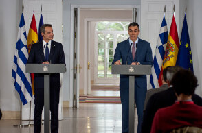 Κυριάκος Μητσοτάκης, Πέδρο Σάντσεθ © Francesco Militello Mirto/NurPhoto via Getty Images