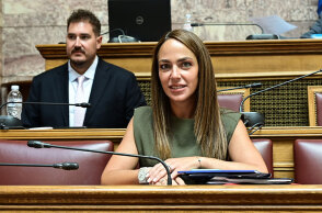 Η υπουργός Κοινωνικής Συνοχής και Οικογένειας, Δόμνα Μιχαηλίδου