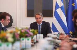 Ο πρωθυπουργός Κυριάκος Μητσοτάκης στο Υπουργικό Συμβούλιο