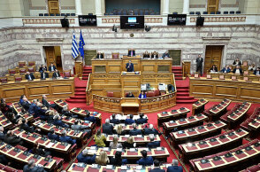 Ο Κυριάκος Μητσοτάκης στη Βουλή