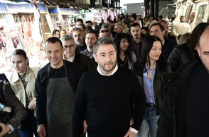 Ο Νίκος Ανδρουλάκης στη Βαρβάκειο