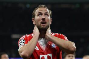 Ο ποδοσφαιριστής Χάρι Κέιν της Μπάγερν Μονάχου στον αγώνα με τη Ρεάλ Μαδρίτης για το Τσάμπιονς Λιγκ