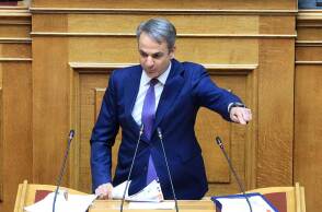 Ο Κυριάκος Μητσοτάκης στη Βουλή στη συζήτηση για το Κράτος Δικαίου