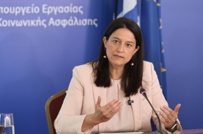 Η υπουργός Εργασίας, Νίκη Κεραμέως