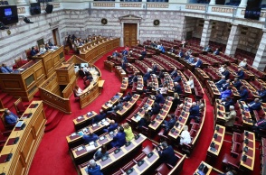 Φωτογραφία από τα θεωρεία της Βουλής