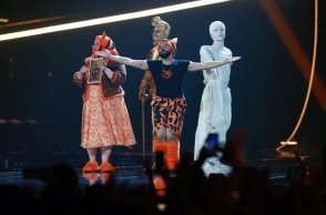 Ο Akylas στη σκηνή της Eurovision 