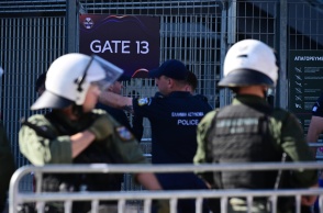 Η αστυνομική παρουσία στο T-Center Athens