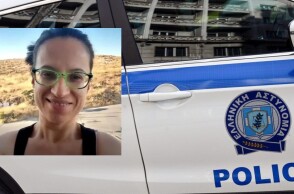 Περιπολικό της Αστυνομίας/Ένθετη η Σταυρούλα Λεβεντάκη