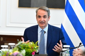 Ο Κυριάκος Μητσοτάκης στο Υπουργικό Συμβούλιο