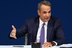 Ο πρωθυπουργός Κυριάκος Μητσοτάκης στη ΔΕΘ