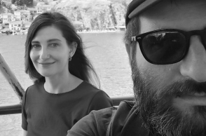 Μάρια Ντεγιάνοβιτς και Θάνος Γώγος, εκδότες της Θράκας
