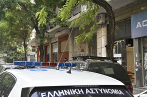 Η πολυκατοικία όπου στεγάζεται το γραφείο του Σταύρου Γεωργίου