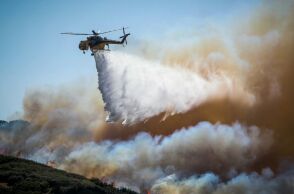 Φωτιά σε δασική έκταση στο Καλλίδρομο Φθιώτιδας - Επιχειρούν 43 πυροσβέστες, πεζοπόρα τμήματα, 12 οχήματα, ελικόπτερο και 5 αεροσκάφη