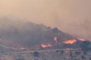 Ανεξέλεγκτη η φωτιά στο Ρέθυμνο: Πάνω από 15 χιλιόμετρα το πύρινο μέτωπο - Ριπαίοι άνεμοι έως 11 μποφόρ