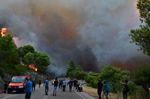 Μεγάλη φωτιά στη Βοιωτία καίει δάσος